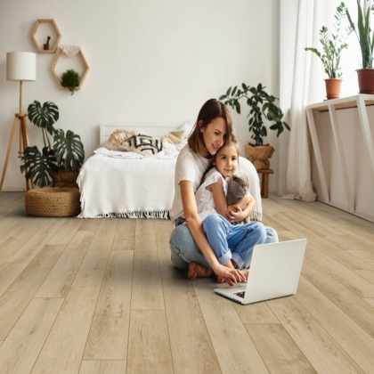 Полимерно-каменное покрытие SPC Aberhof Helios 2203 Brightwood