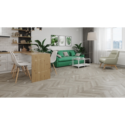 Виниловый клеевой пол ALPINE FLOOR Chevron Alpine LVT ECO 20-1 Дуб Фантазия