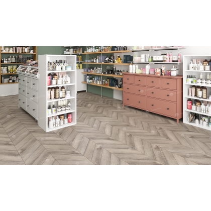 Виниловый клеевой пол ALPINE FLOOR Chevron Alpine LVT ECO 20-8 Дуб Исида