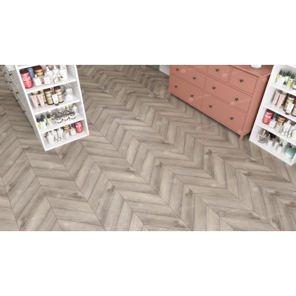 Виниловый клеевой пол ALPINE FLOOR Chevron Alpine LVT ECO 20-8 Дуб Исида