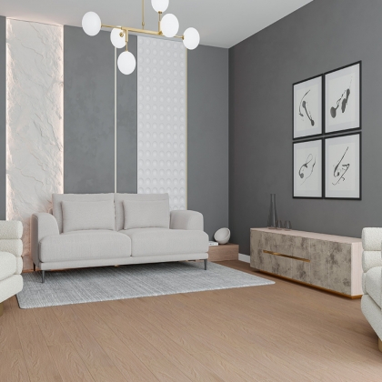 Полимерно-каменное покрытие ALTA STEP Gusto SPC3310 Дуб Грильяж