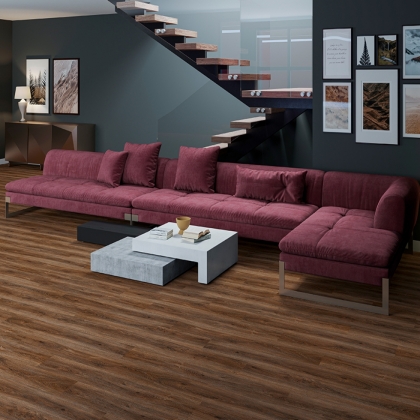 Полимерно-каменное покрытие ALTA STEP Perfecto SPC8807 Дуб коричневый Полимерно-каменное покрытие ALTA STEP Perfecto SPC8807 Дуб коричневый