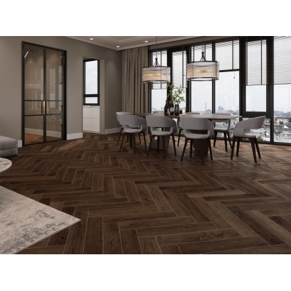 Полимерно-каменное покрытие Cronafloor Herringbone H001 Дуб Тулуза