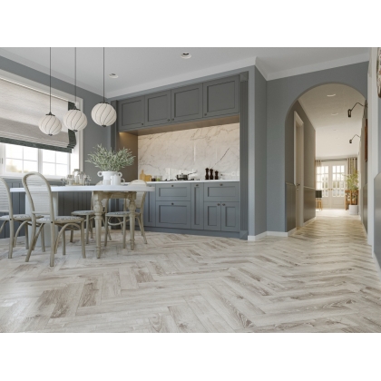 Полимерно-каменное покрытие Cronafloor Herringbone H005 Дуб Страсбург