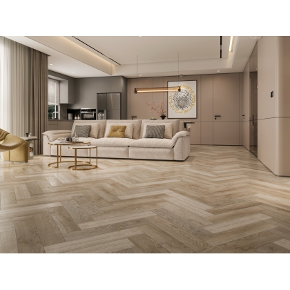 Полимерно-каменное покрытие Cronafloor Herringbone H007 Дуб Лилль