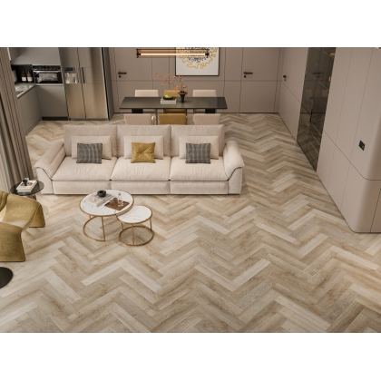 Полимерно-каменное покрытие Cronafloor Herringbone H007 Дуб Лилль