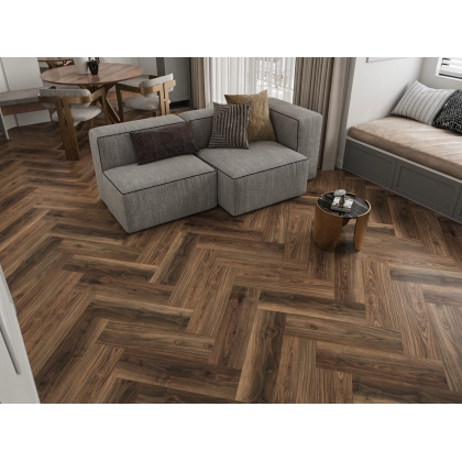 Полимерно-каменное покрытие Cronafloor Herringbone H018 Дуб Ле-Ман