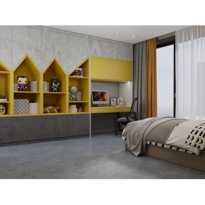 Полимерно-каменное покрытие Cronafloor Stone S008 Мелли Грей