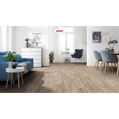 Эко-полы Disano by Haro Classic Aqua Plank XL 4V 543731 Дуб Каменный Кремовый