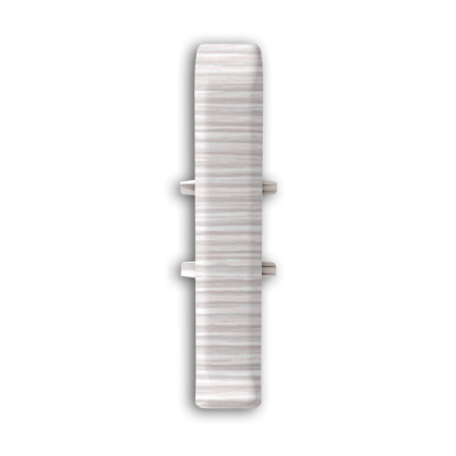Плинтус+фурнитура ПВХ DECONIKA 70 001-G Белый глянцевый 2200*70*21 мм