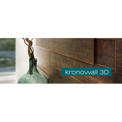 Стеновые 3D панели KRONOWALL K060 Alabaster Barnwood 1296*132*12 мм