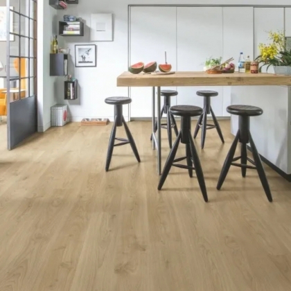 Ламинат Quick Step Perspective Wood PW6075 Доска Дуба белого светло-бежевая