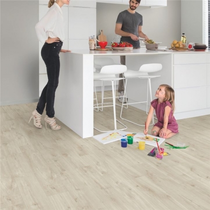 Инженерный виниловый замковой пол Quick Step Rigit Alpha Vinyl Small Plank AVSP40038 Дуб Каньон бежевый