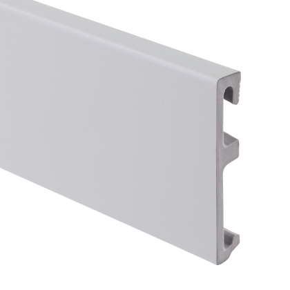 Плинтус композитный SALAG Alpha 80 Grey RAL7047 AF81F2 80*16*2400 мм