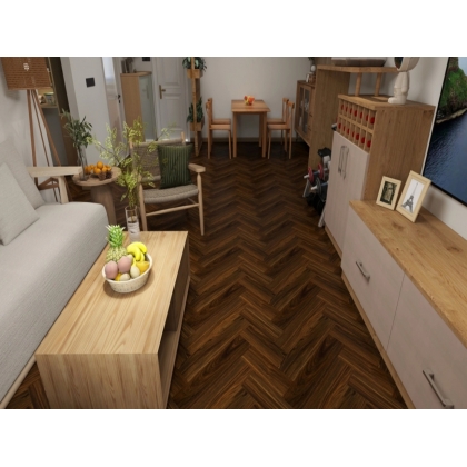 Полимерно-каменное покрытие SPC UNION Art Collection AR03-13 Орех Картен