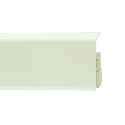 Плинтус пластиковый WINART Quadro 80 318 Белый матовый 80*22*2200 мм