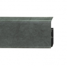Плинтус пластиковый WINART Quadro 80 340 Мрамор Темный 80*22*2200 мм